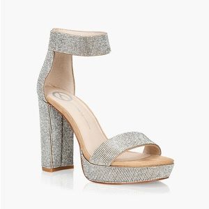 Browns Wishbone Rhinestone Brigitte Platform Heels